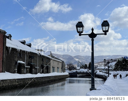 小樽運河　北海道小樽市　冬 88458523