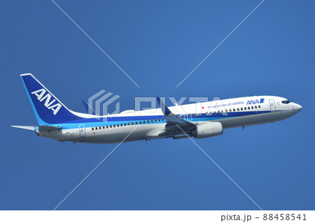 全日空 (ANA) の旅客機 B737-800の写真素材 [88458541] - PIXTA