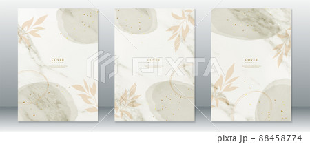 Cover page design with watercolor background 88458774