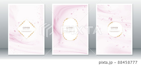 Cover page design with wreath golden frame Cover page design with wreath golden frame 88458777