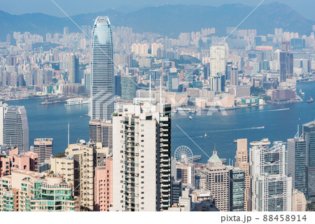 View of the downtown of Hong Kong. View of the downtown of Hong Kong. 88458914