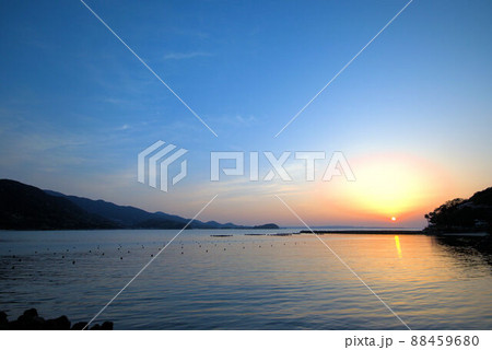 漁港の夕日 糸島5 漁港の夕日 糸島5 88459680