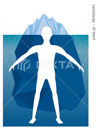氷山の一角・深層心理をイメージする男性 88460095