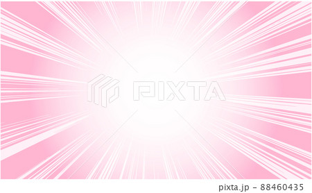 ピンク色の光の集中線 88460435