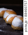 Homemade MARITOZZO is Italian bread stuffed with whipped cream. 88460757