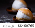 Homemade MARITOZZO is Italian bread stuffed with whipped cream. 88460765