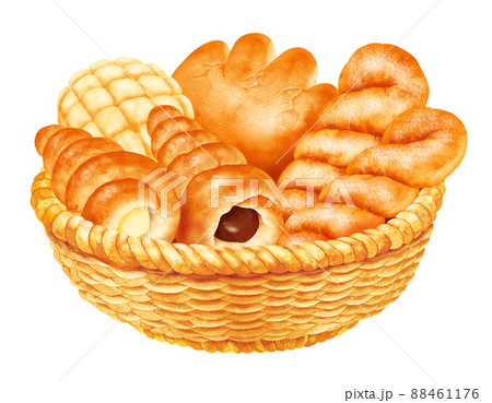 パン　菓子パンのカゴ盛り 2 88461176