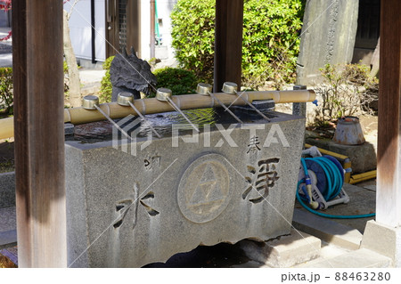 西明寺（川崎市中原区）手水舎 88463280