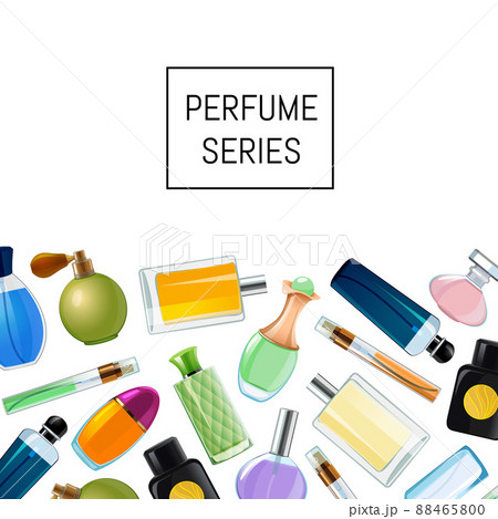 perfume bottles background illustration for website 88465800