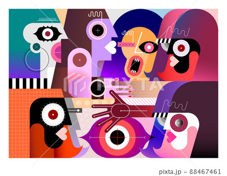 Six People And Big Eye 88467461