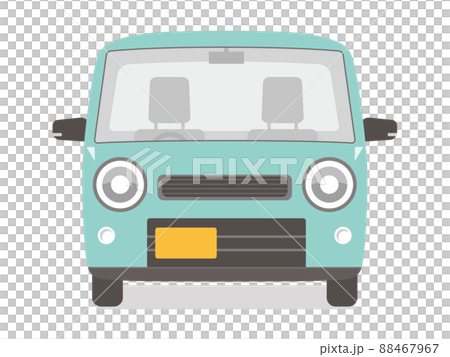 在一輛可愛的綠燈車前 88467967