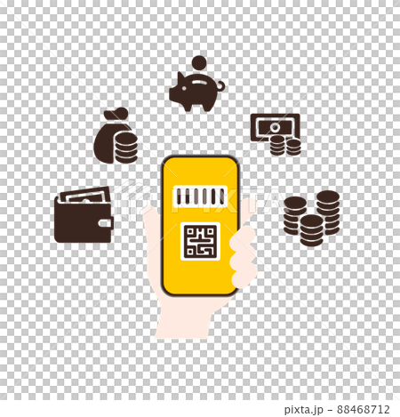 無現金支付 二維碼支付 讓人想起金錢 88468712