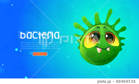 Medical poster with bacteria character 88469538