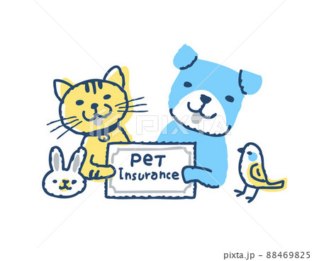 ペット保険イメージ 犬と猫とウサギと小鳥 ペット保険イメージ 犬と猫とウサギと小鳥 88469825