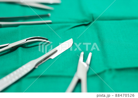 Surgical Instruments on the Table in Operating Room 88470526