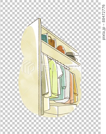 有衣服的壁櫥 88472776
