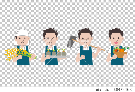 農民年輕人上半身 88474168