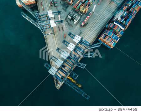 Aerial view of Yantian container terminal in Shenzhen city, China 88474469
