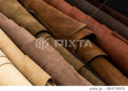 Material for creating handmade production at leather workshop. Material for creating handmade production at leather workshop. 88474609