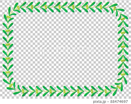Olive branch frame (square) - Stock Illustration [88474697] - PIXTA