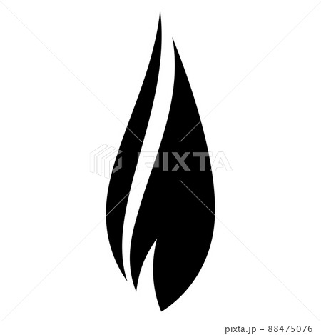 Fire flames set icons Fire flames set icons 88475076