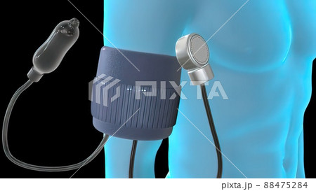 Normal blood pressure 3d medical 88475284