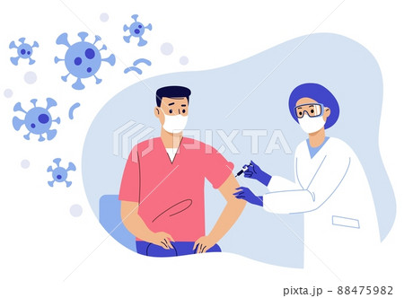 People vaccination concept for immunity health. Covid-19. People vaccination concept for immunity health. Covid-19. 88475982