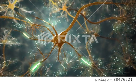 3D Medical Brain cell sand neurons 3D Medical Brain cell sand neurons 88476521