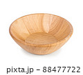 wooden bowl on white background. 88477722
