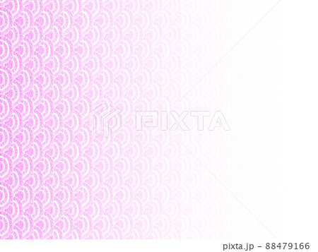 背景素材 オイルパステルで描かれた鱗柄 桃色 左から右に薄くなるグラデーション 横 他色有 背景素材 オイルパステルで描かれた鱗柄 桃色 左から右に薄くなるグラデーション 横 他色有 88479166