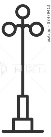 Street lamp line icon. City road light 88479413