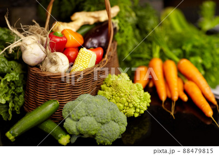 Natures bounty. Cropped picture of an assortment of fresh vegetable produce. 88479815