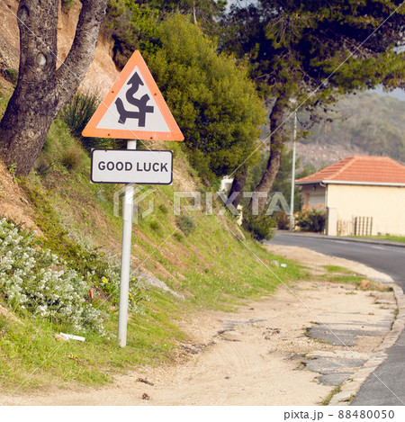 Youre gonna need it. Shot of a humorous sign. 88480050