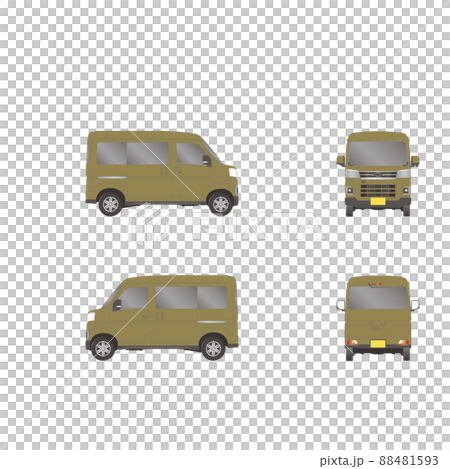 ワゴン バン 3面図 オリジナルペイント カーラッピング ワゴン バン 3面図 オリジナルペイント カーラッピング 88481593