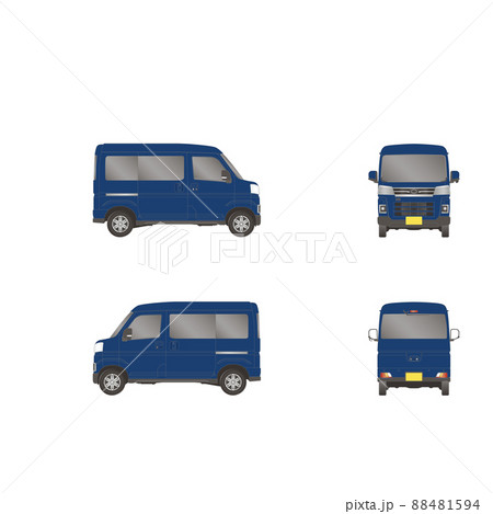ワゴン バン 3面図 オリジナルペイント カーラッピング ワゴン バン 3面図 オリジナルペイント カーラッピング 88481594