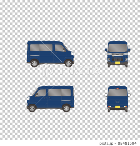 Wagon van 3 side view original paint car wrapping Wagon van 3 side view original paint car wrapping 88481594