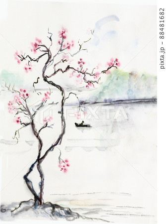 Bloossom tree in spring 88481682