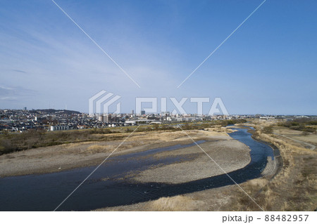 川の流れ中流　名取川 88482957