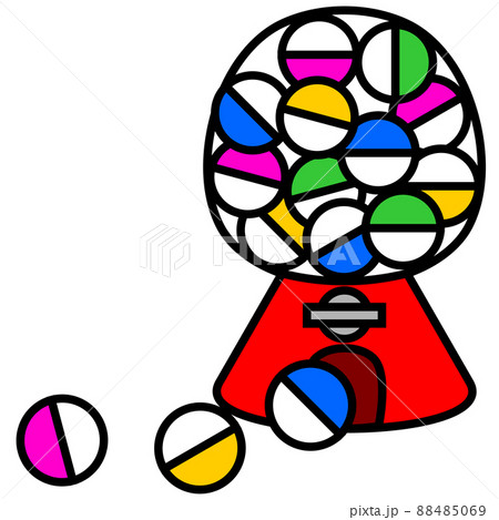 カプセルトイのイラスト素材 カプセルトイのイラスト素材 88485069