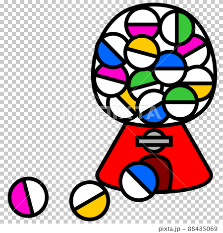 カプセルトイのイラスト素材 カプセルトイのイラスト素材 88485069