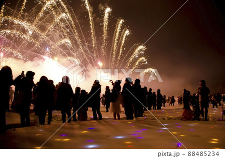 新潟　越後妻有の雪花火 88485234