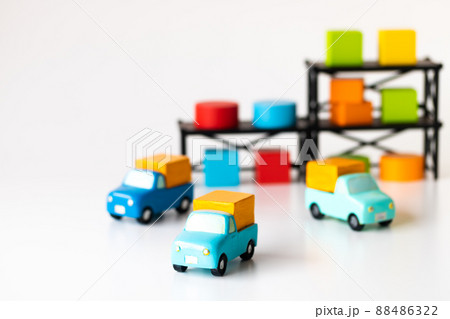 複数の配送車 複数の配送車 88486322