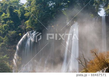 Thi lo su Waterfall,beautiful waterfall in deep in rain forest,Tak province, Thailand, Thi lo su Waterfall,beautiful waterfall in deep in rain forest,Tak province, Thailand, 88487571