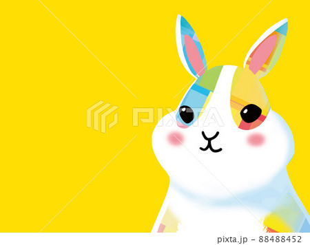 年賀状・謹賀新年・ウサギ・卯年・お正月・桜 88488452