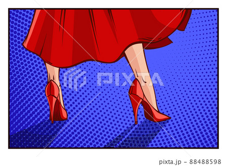 Vector comics pin-up woman Vector comics pin-up woman 88488598