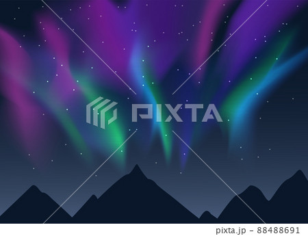 Vector aurora borealis Vector aurora borealis 88488691