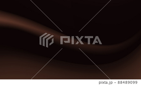 布の波のようなドレープ、焦茶色の光と影、チョコレート、背景画像 布の波のようなドレープ、焦茶色の光と影、チョコレート、背景画像 88489099