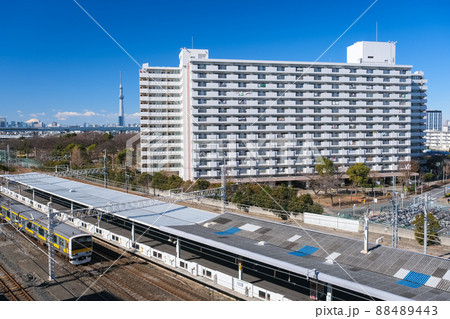 東京都葛飾区 新小岩駅と団地、マンション 東京都葛飾区 新小岩駅と団地、マンション 88489443