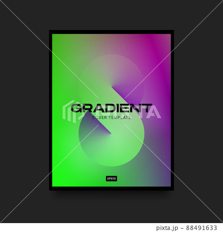 Green and Pink Gradient Cover Template with Infinity Symbol Green and Pink Gradient Cover Template with Infinity Symbol 88491633
