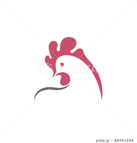 Chicken animal icon logo design illustration template vector Chicken animal icon logo design illustration template vector 88491698